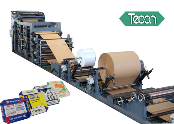 PP Laminated  Un - Laminated Valve Paper Bags Forming Machine For Fertilizers Packing